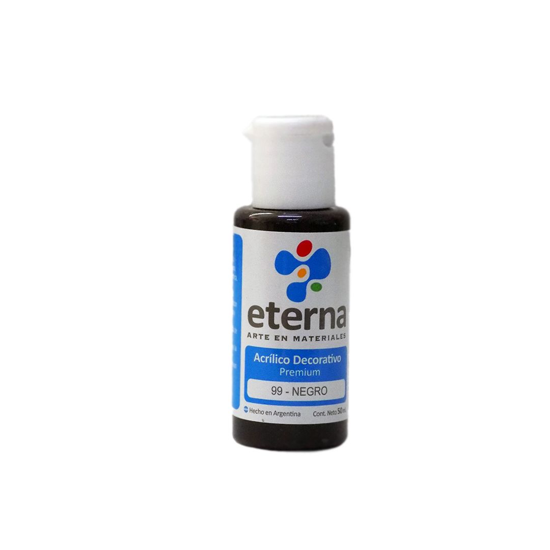 ACRILICO ETERNA 50ml. 99- NEGRO 