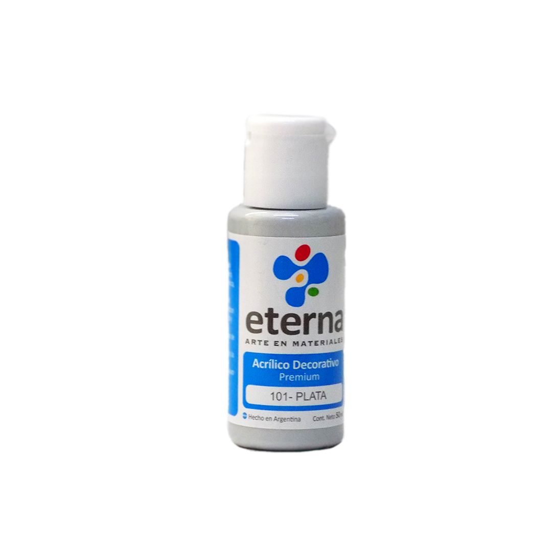 ACRILICO ETERNA 50ml. 101- PLATA