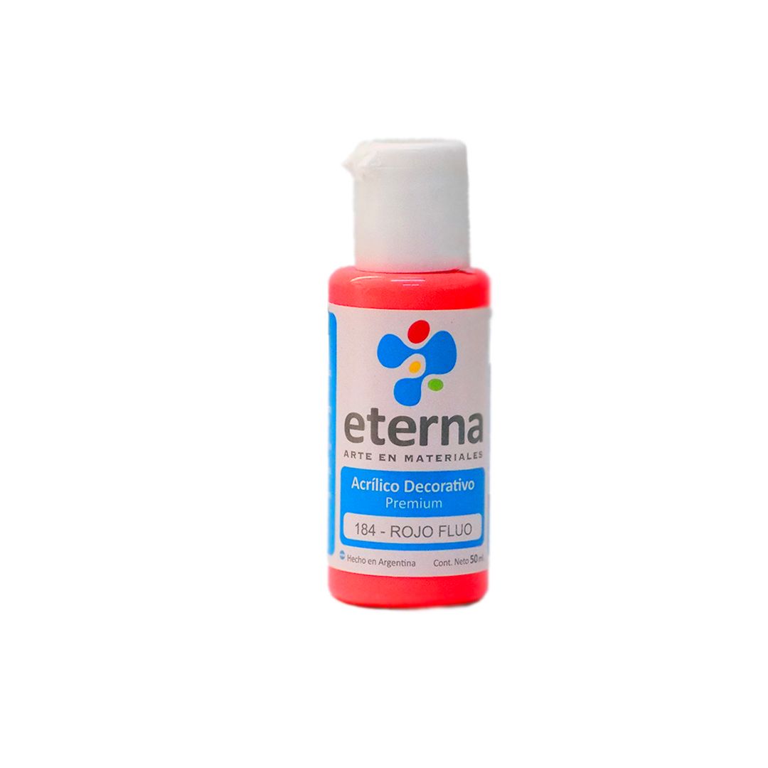 ACRILICO ETERNA 50ml. 184- ROJO FLUO