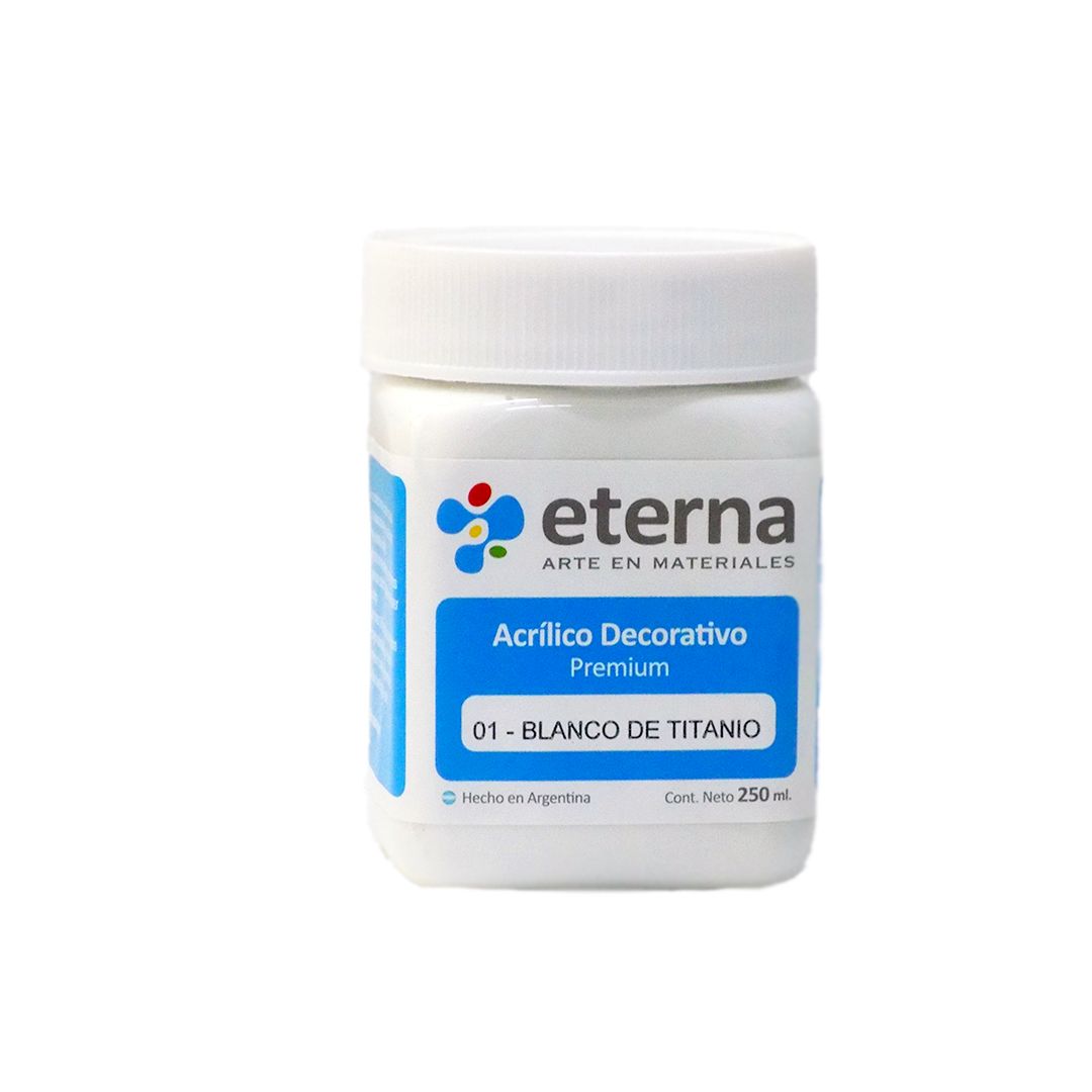 ACRILICO ETERNA 250ml. 01- BLANCO TITANIO