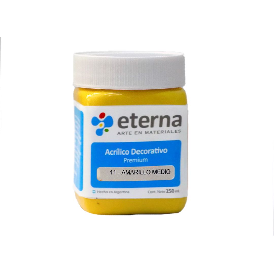 ACRILICO ETERNA 250ml. 11- AMARILLO MEDIO