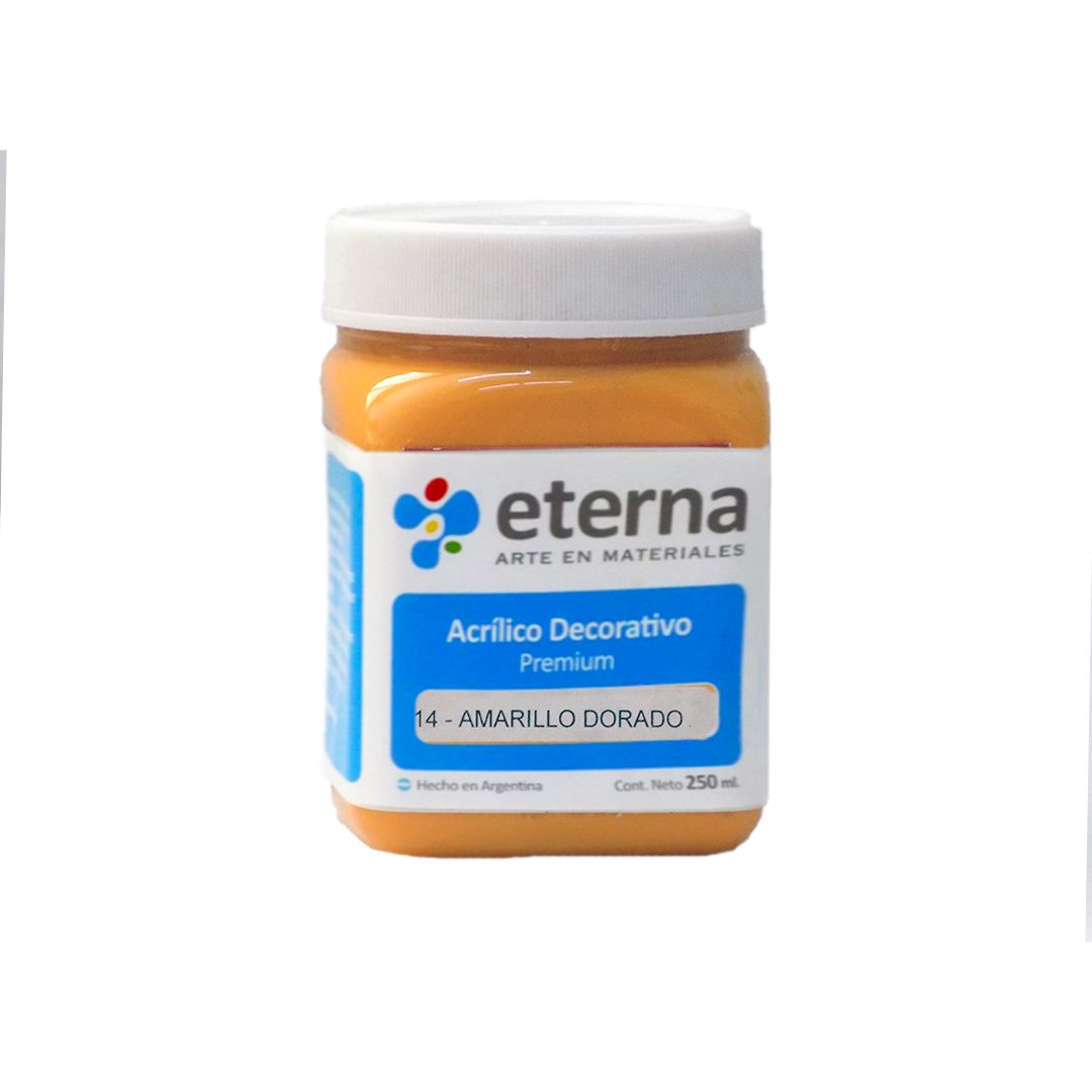 ACRILICO ETERNA 250ml. 14- AMARILLO DORADO