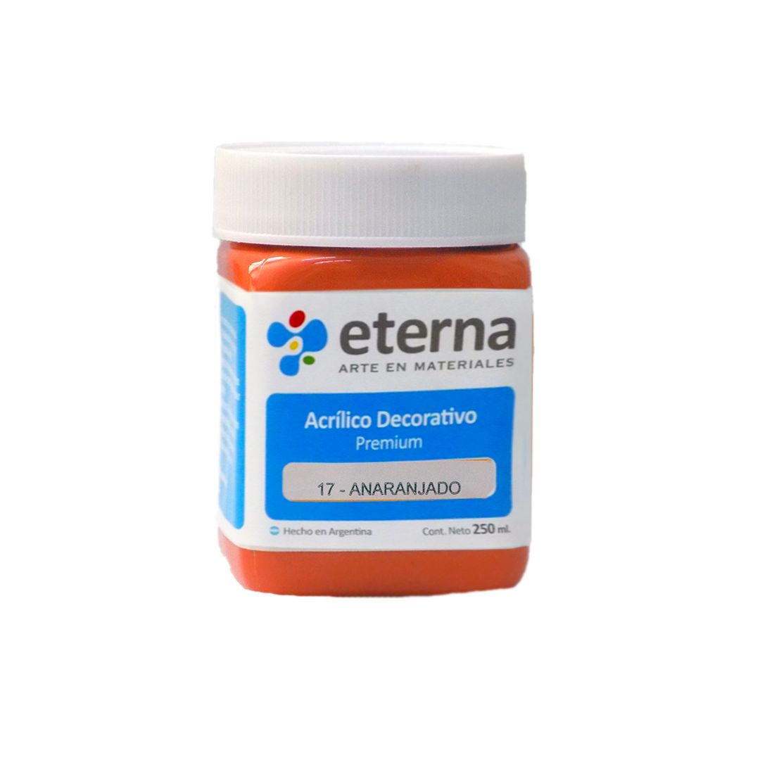 ACRILICO ETERNA 250ml. 17- ANARANJADO