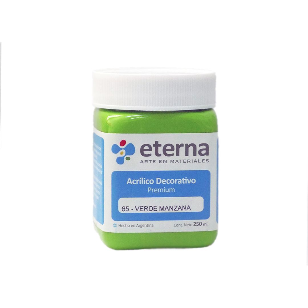 ACRILICO ETERNA 250ml. 65- VERDE MANZANA