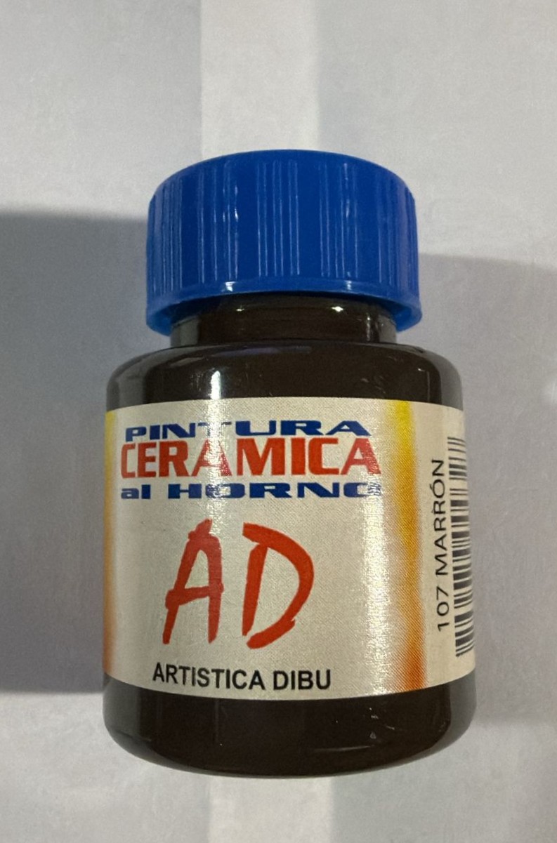 PINTURA AD CERAMICA HOR.- MARRON 107