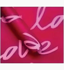 PAPEL COREANO 57x57cm.x1u. ROJO+ROSA CLARO LOVE