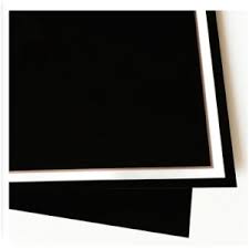 PAPEL COREANO 57x57cm.x1u. NEGRO BORDE BLAMCO