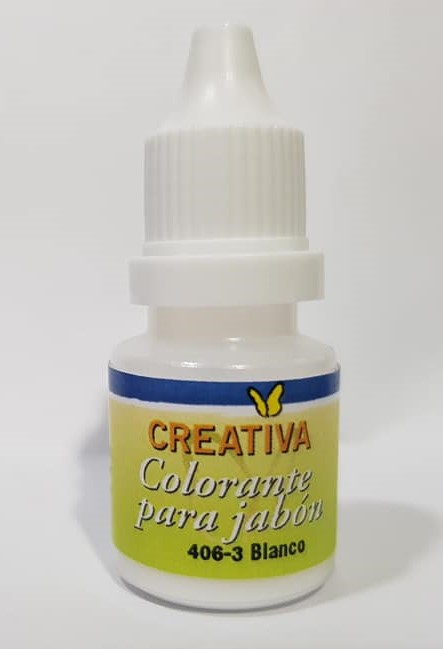 COLORANTE JABON CREATIVA x 10cc. - BLANCO