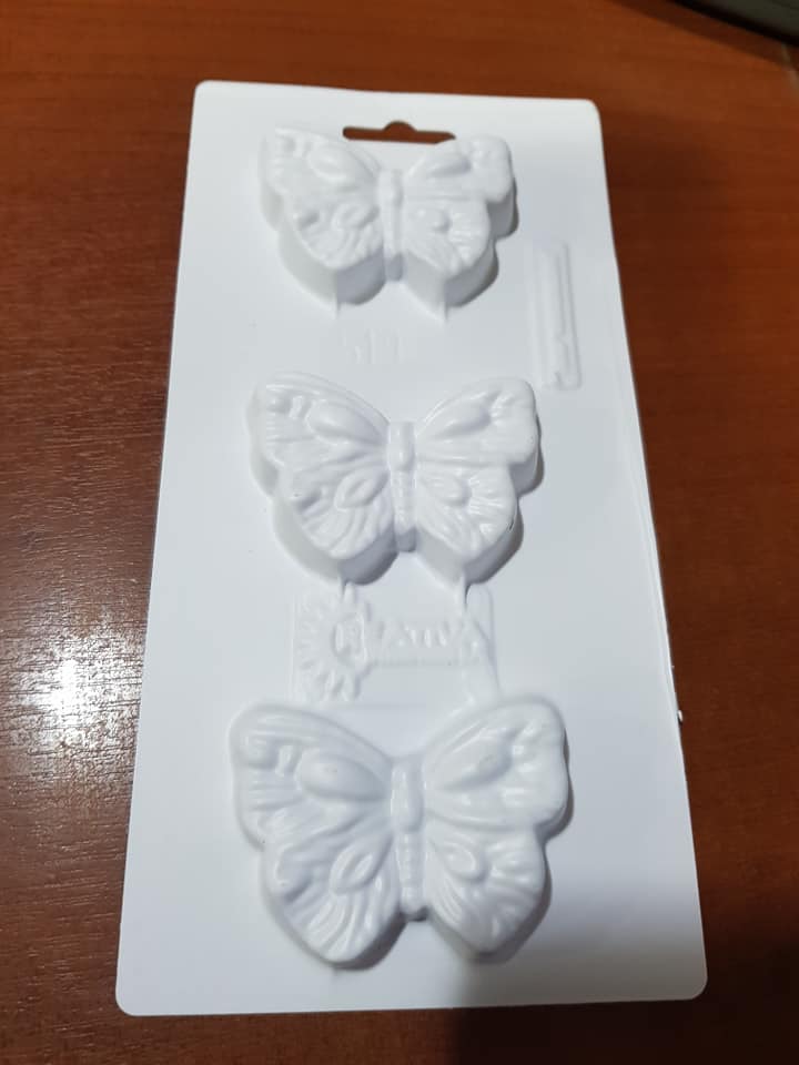 MOLDE JABON CREATIVA MARIPOSASx3 - 519