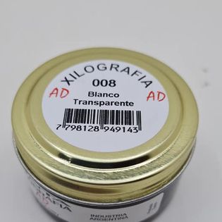 TINTA XILOGRAFICA ADx60cc.008 - BLANCO TRANSPARENTE