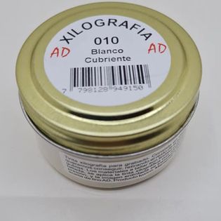TINTA XILOGRAFICA ADx60cc.010 - BLANCO CUBRITIVO