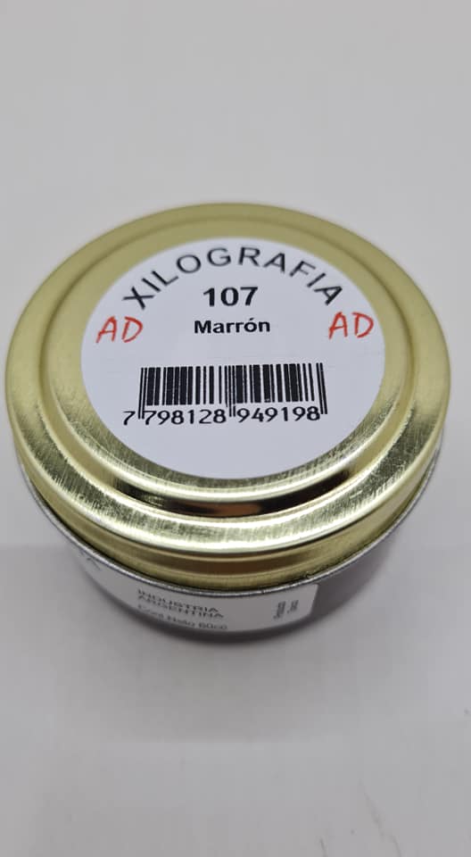 TINTA XILOGRAFICA ADx60cc.107 - MARRON 