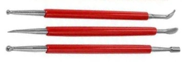 REPUJADORES JUEGO x3 DOBLE PUNTAS 235