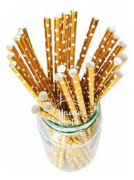 SORBETE POLIPAPEL (20cmx5mm) x 25u. METALIZADOS