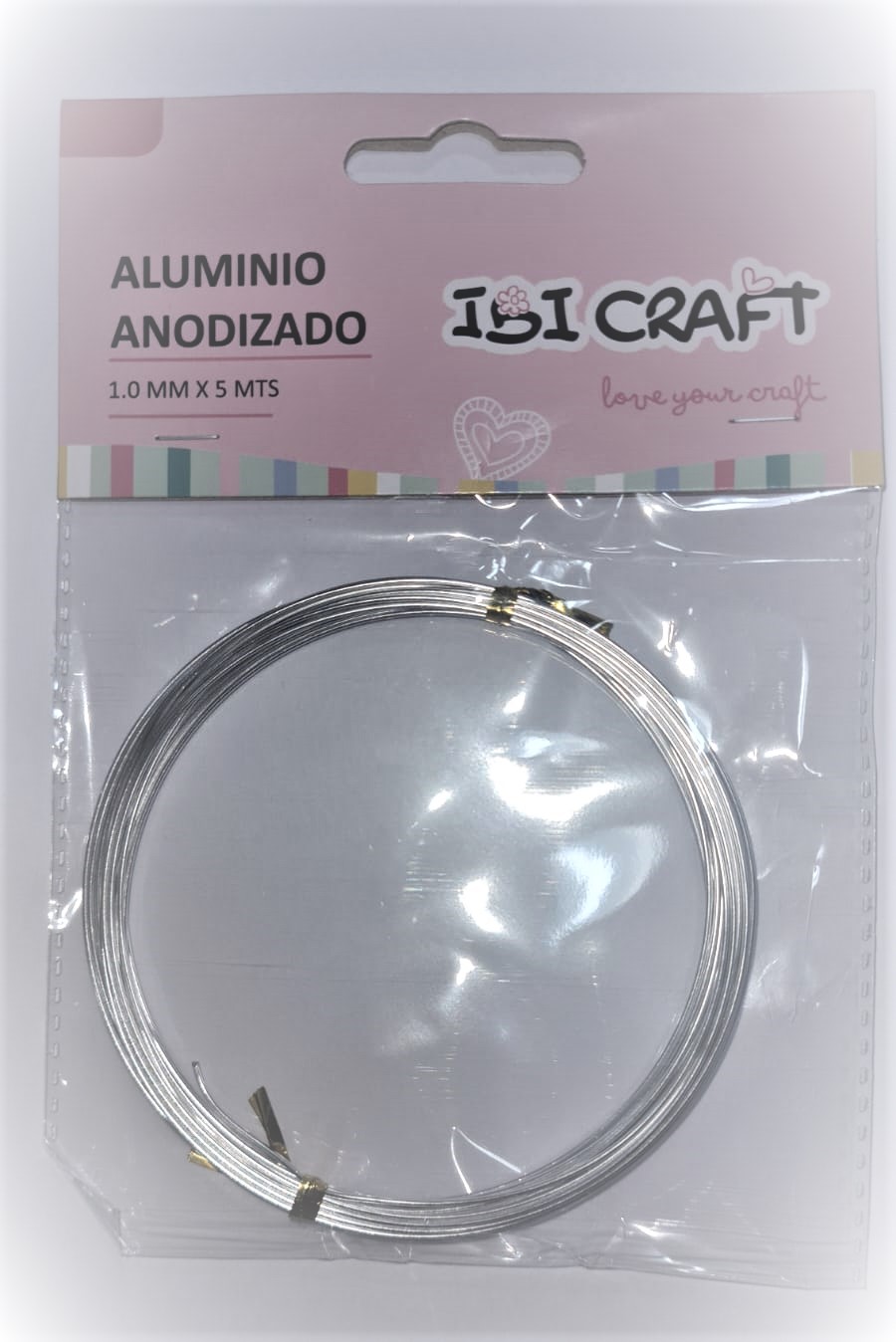 ALAMBRE ALUMINIO x 1mm x 5m - PLATA