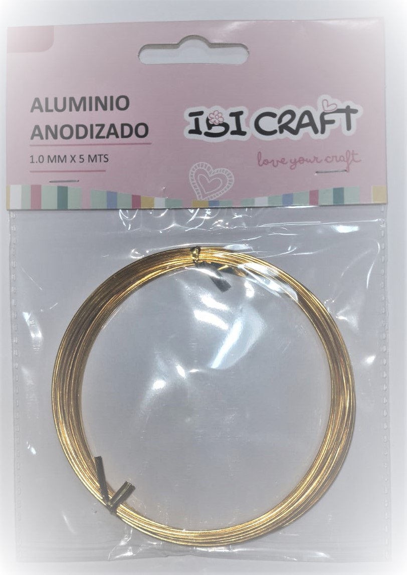 ALAMBRE ALUMINIO x 1mm x 5m - ORO