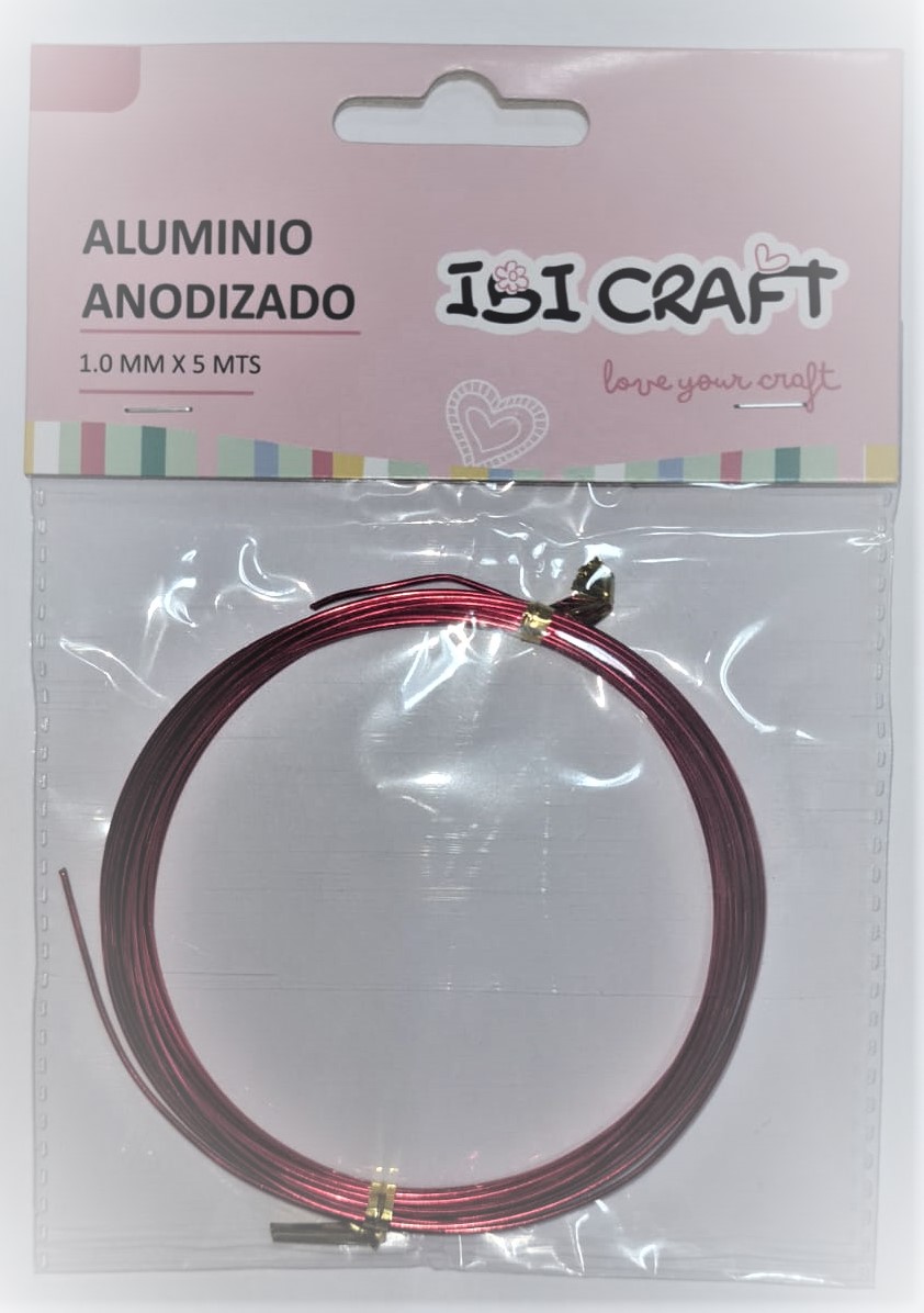 ALAMBRE ALUMINIO x 1mm x 5m - ROJO