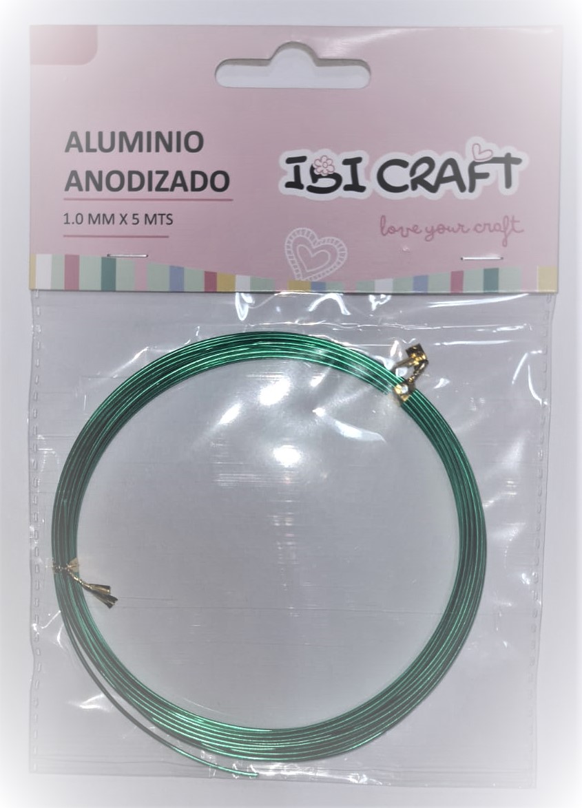 ALAMBRE ALUMINIO x 1mm x 5m - VERDE