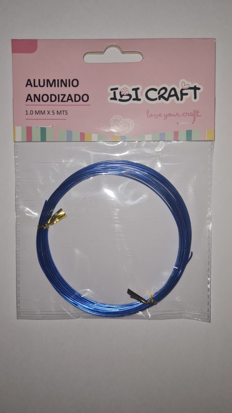 ALAMBRE ALUMINIO x 1mm x 5m - AZUL