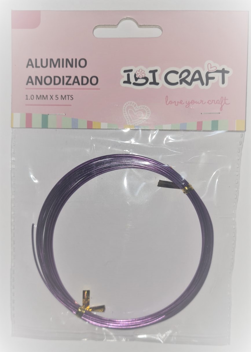 ALAMBRE ALUMINIO x 1mm x 5m - VIOLETA