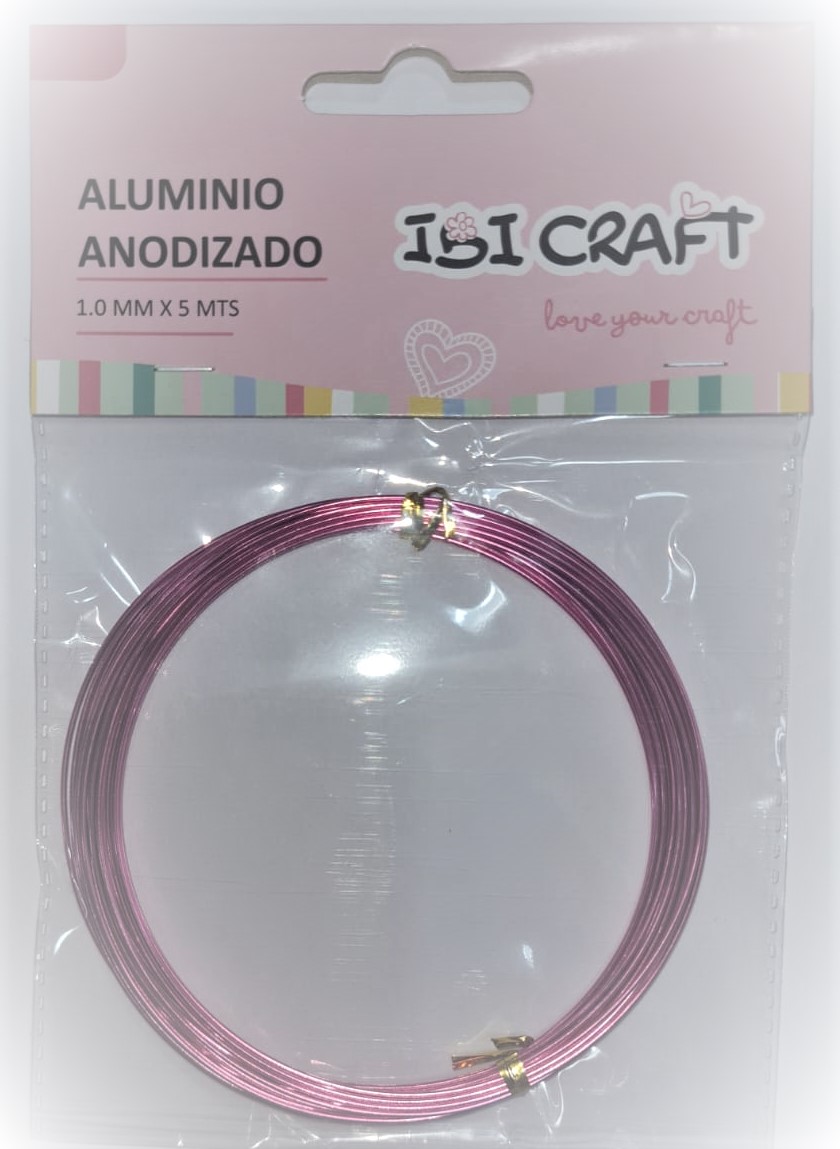 ALAMBRE ALUMINIO x 1mm x 5m - ROSA