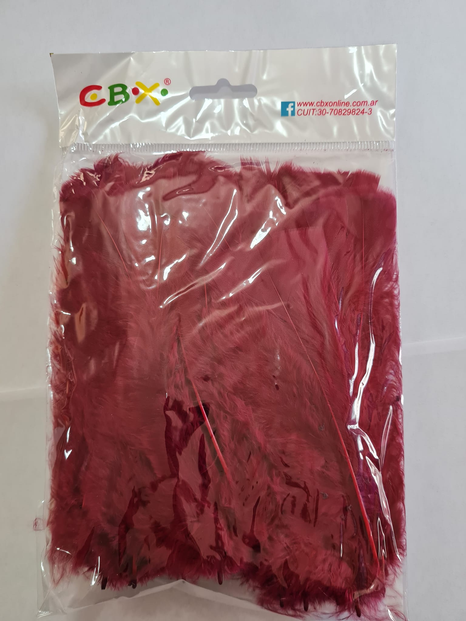PLUMAS ( ART.156)  x BOLSA - BORDO