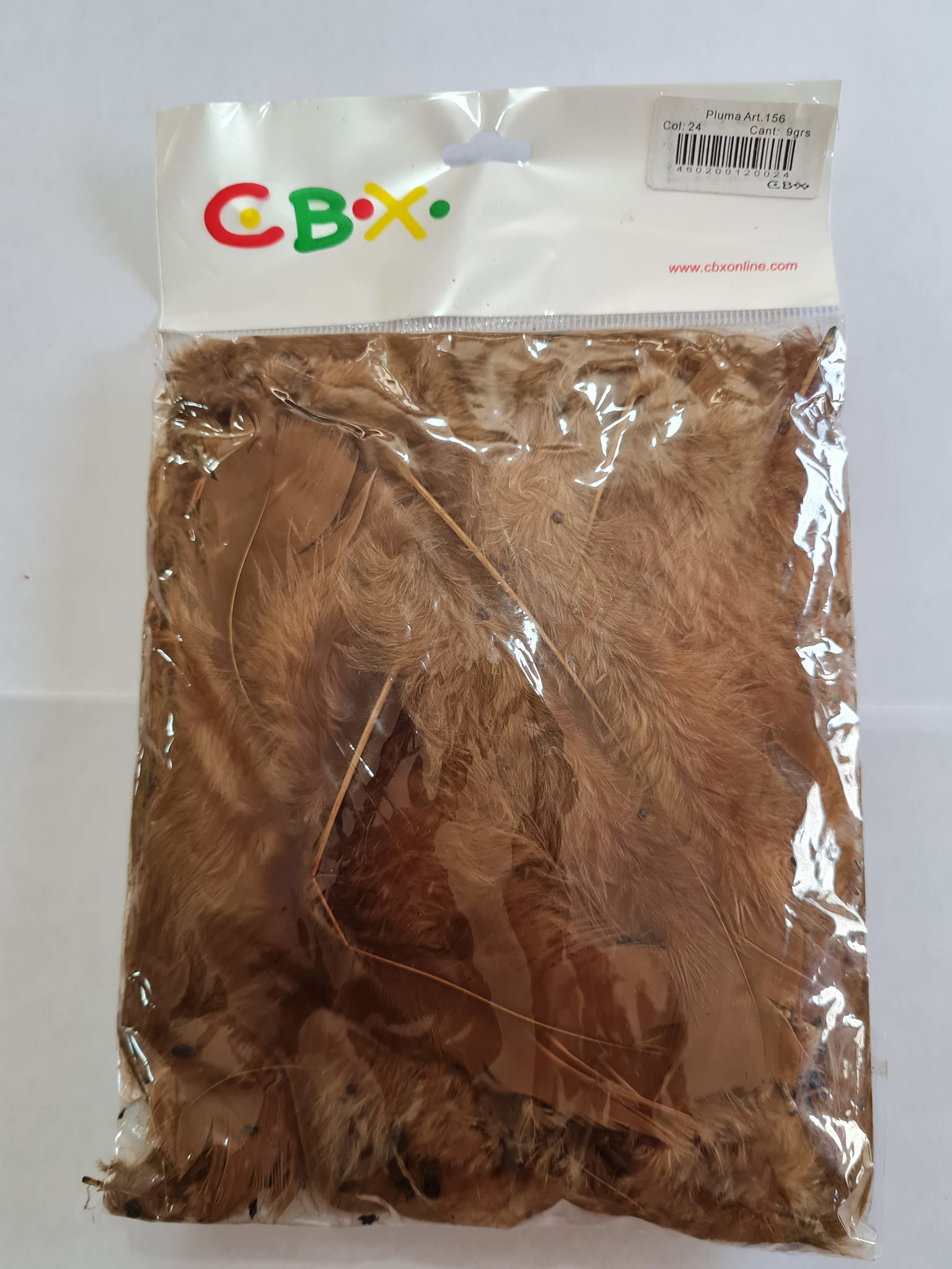PLUMAS ( ART.156)  x BOLSA - MARRON