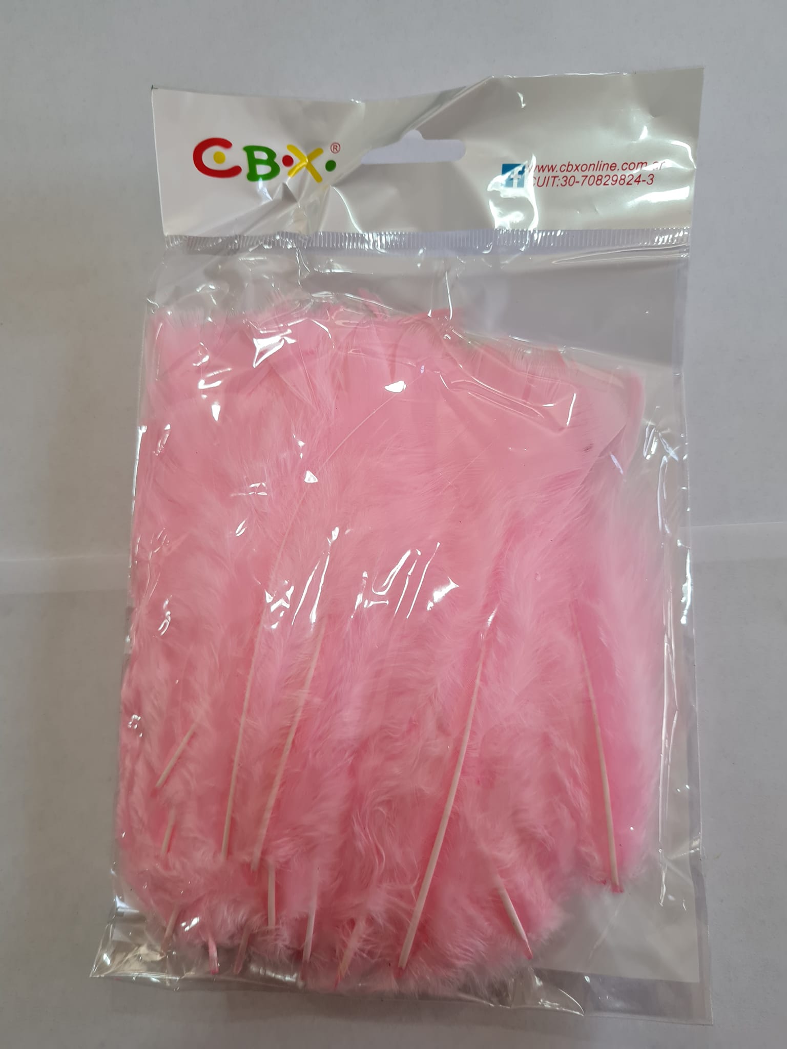 PLUMAS ( ART.156)  x BOLSA - ROSA