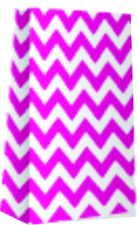 BOLSA COTILL.(12.5x7x24.5)*1u. ZIGZAG FUCSIA