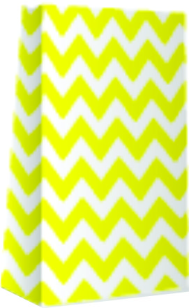 BOLSA COTILL.(12.5x7x24.5)*1u. ZIGZAG AMARILLO