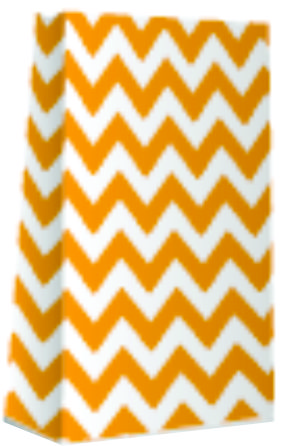 BOLSA COTILL.(12.5x7x24.5)*1u. ZIGZAG NARANJA