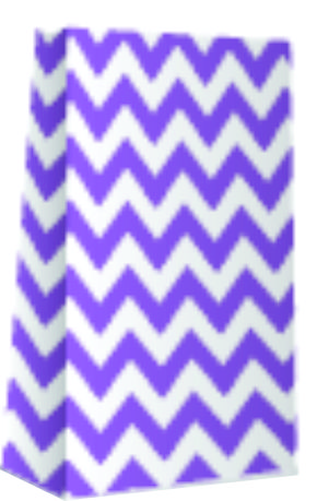 BOLSA COTILL.(12.5x7x24.5)*1u. ZIGZAG LILA