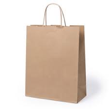 BOLSA KRAFT Z1- MARRON 14x08x40cm