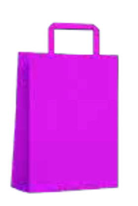 BOLSA KRAFT RUBI 30x12x41 x 1u.- FUCSIA