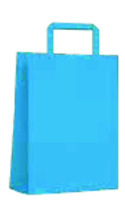 BOLSA KRAFT RUBI 34x17x49 x 1u.- TURQUESA