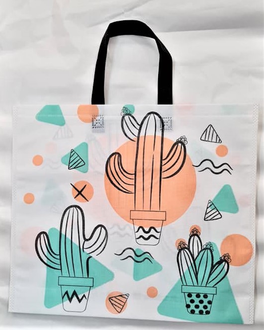 BOLSA FISELINA CACTUS 45x40x10