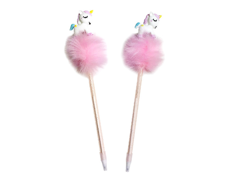 BOLIGRAFO UNICORNI CON PLUMAS