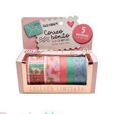 CINTA WASHI TAPE BOX x 5 rollos