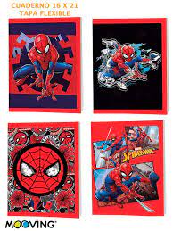 SPIDERMAN CUADERNO T.FLEX.16x21  48H==