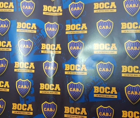 BOCA JUNIOR PAPEL ILUSTRACION 50 x 70