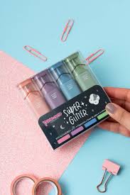PUNTO CERO RESALTADOR GLITTER x 4u.