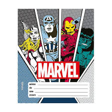 AVENGERS MARVEL SEPARADOR ESCOLAR N.3 x 6u