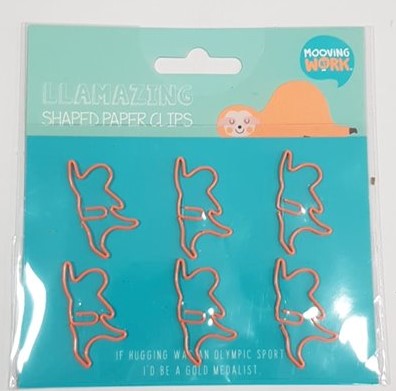 LLAMAZING PAPER CLIPS CON FORMAS x 6 U.