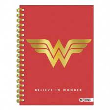 WONDER WOMANCUADERNO.T.DURA COSIDO 16x21 48H.=