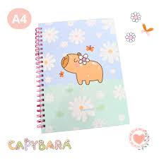CAPYBARA CUADERNO A4.TD.= ESPIRAL